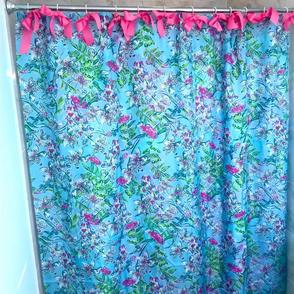 Lilly Pulitzer Sway This Way Shower Curtain - Handmade